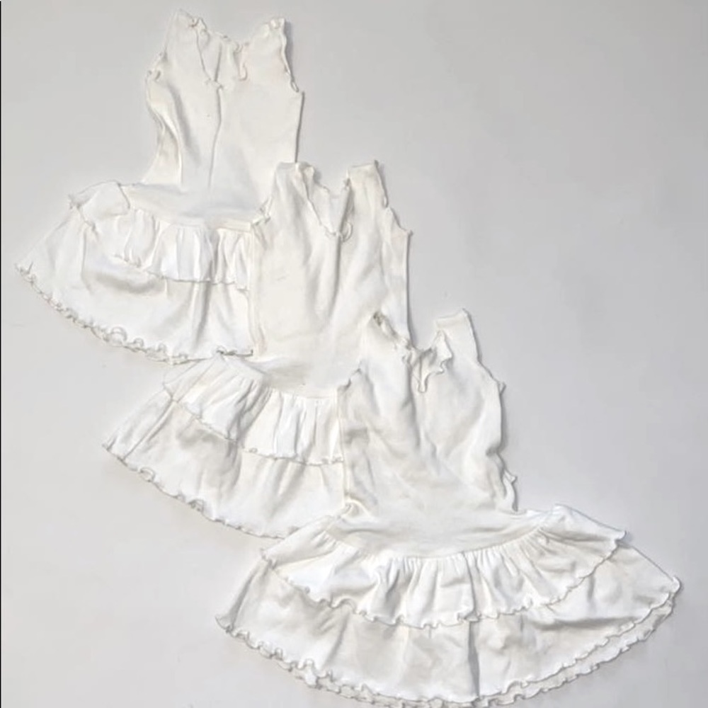 Toddler Girl White Ruffle Dress